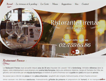 Tablet Screenshot of firenze-restaurant.be